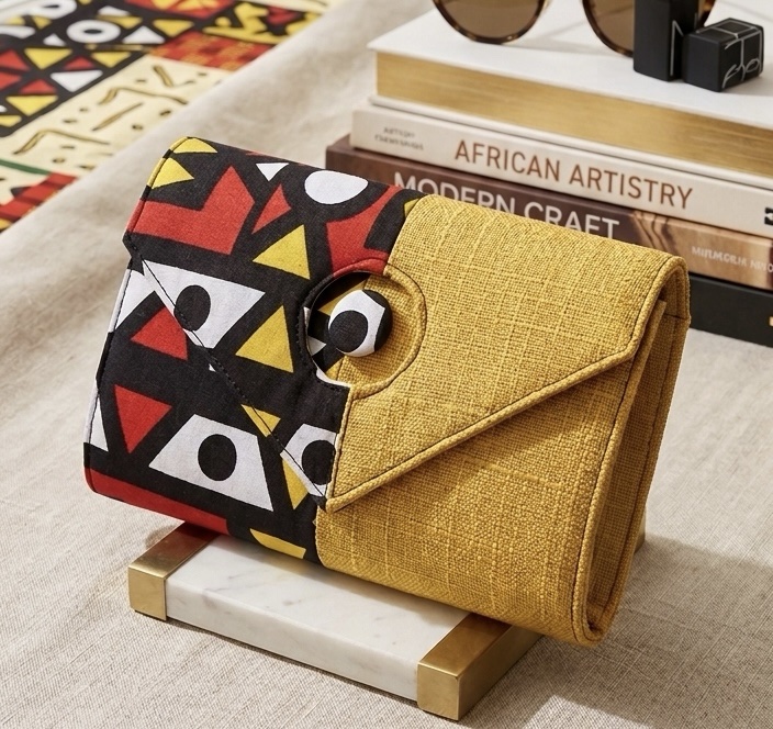 Pochette pagne wax